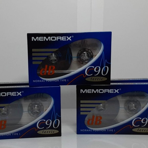 Memorex dB C90 Cassette Tapes (6) Normal Position Type 1 90 Minute Tapes - Picture 2 of 3
